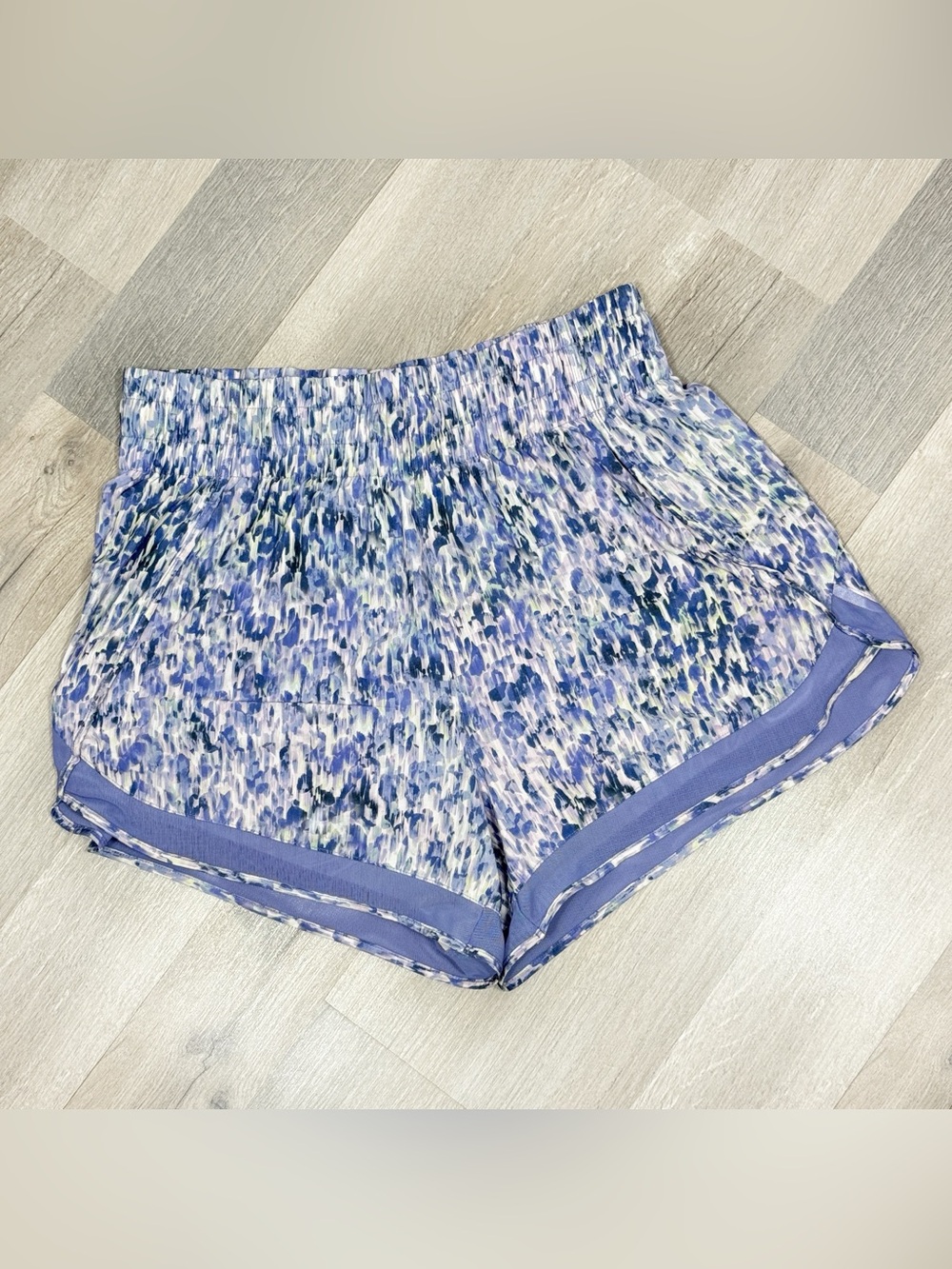 Athleta High Rise Mesh Racer Run Athletic Shorts Purple Small - Picture 5 of 15